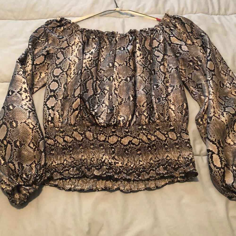 Michael Kors snake skin blouse